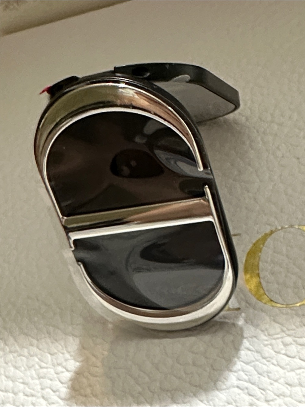 Dior Beauty Phone Mirror Black & Silver -New In Box - Picture 4 of 5